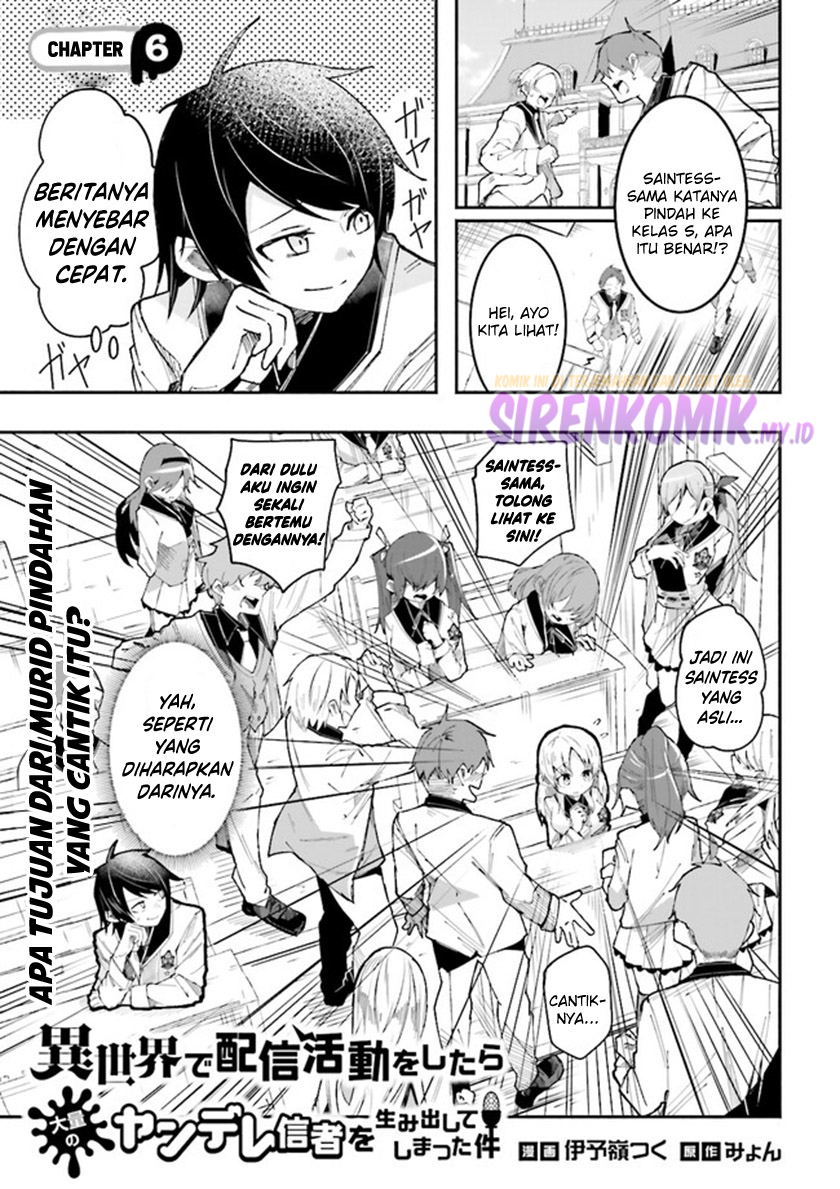 Baca  Isekai de Haishin Katsudou wo Shitara Tairyou no Yandere Shinja wo Umidashite Shimatta Ken Chapter 06 Gambar 2