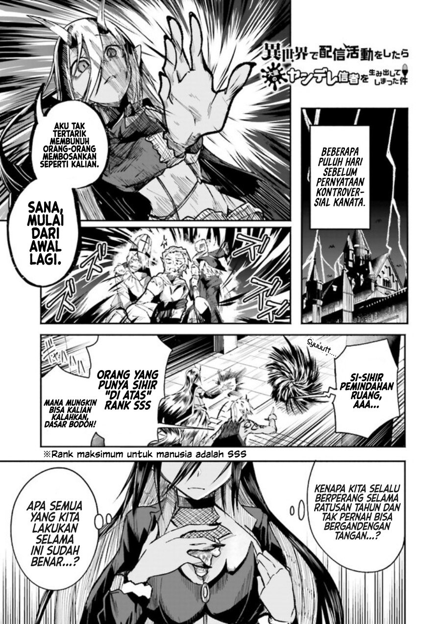 Baca Isekai de Haishin Katsudou wo Shitara Tairyou no Yandere Shinja wo Umidashite Shimatta Ken Chapter 03 Gambar 2