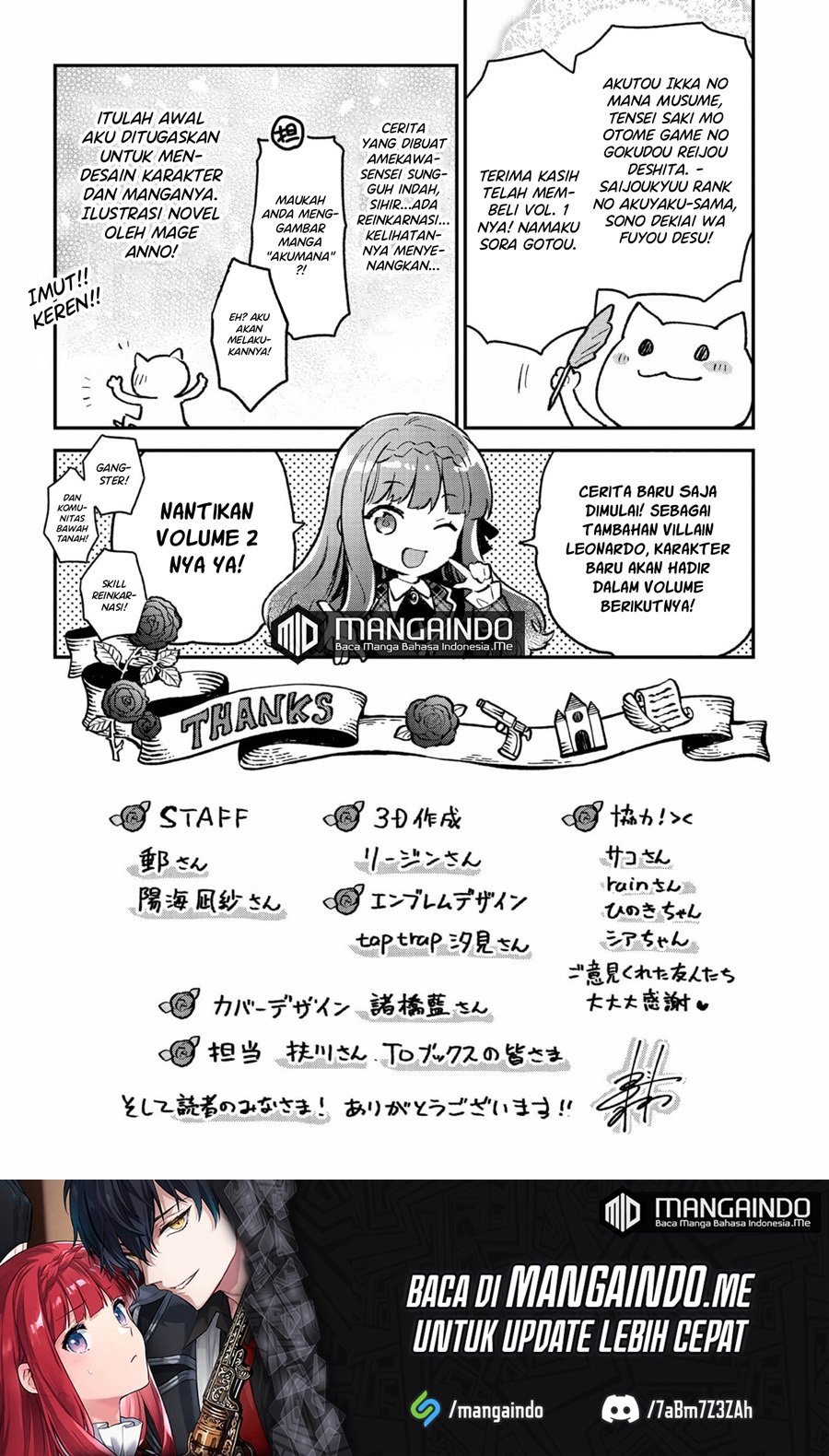 Akutou Ikka no Mana Musume, Tensei Saki mo Otome Game no Gokudou Reijou deshita Chapter 05.5 Gambar 16