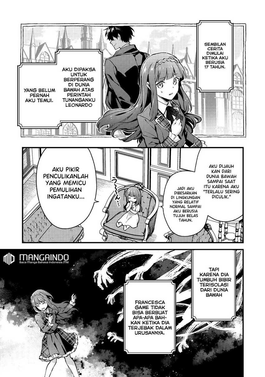 Akutou Ikka no Mana Musume, Tensei Saki mo Otome Game no Gokudou Reijou deshita Chapter 01.2 Gambar 8