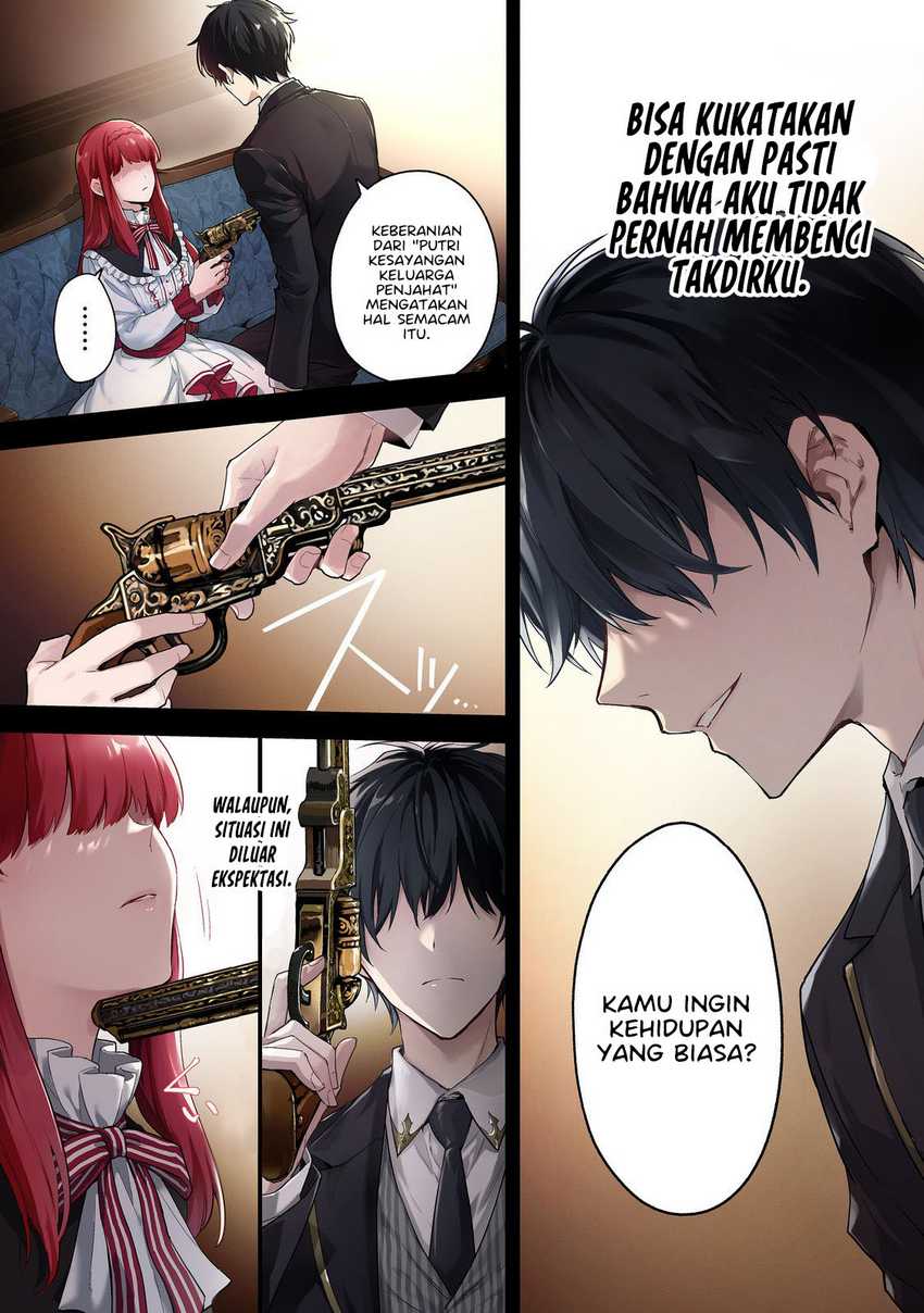 Baca Akutou Ikka no Mana Musume, Tensei Saki mo Otome Game no Gokudou Reijou deshita Chapter 01.1 Gambar 2