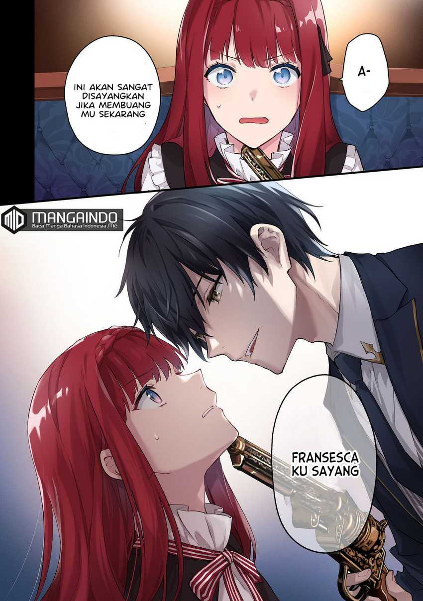 Akutou Ikka no Mana Musume, Tensei Saki mo Otome Game no Gokudou Reijou deshita Chapter 01.1 Gambar 5