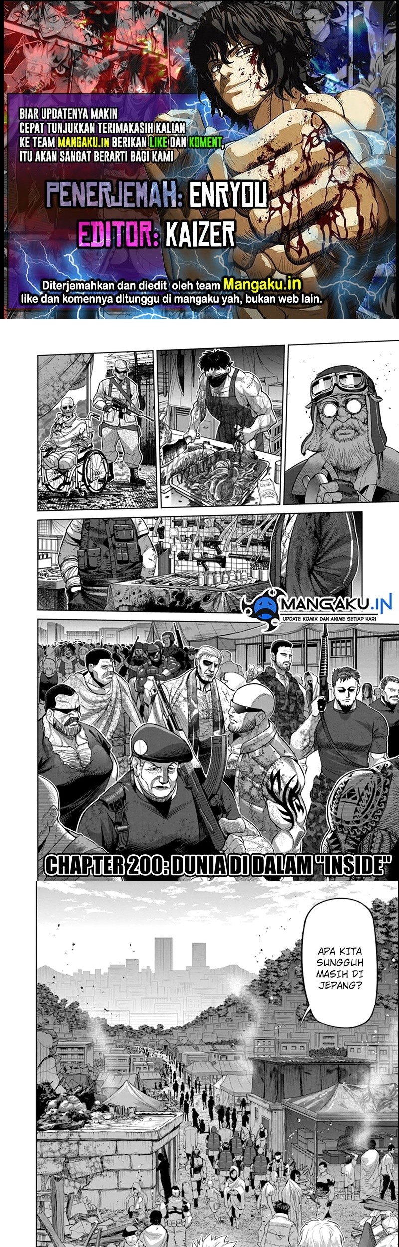 Baca Komik Kengan Omega Chapter 200 Gambar 1