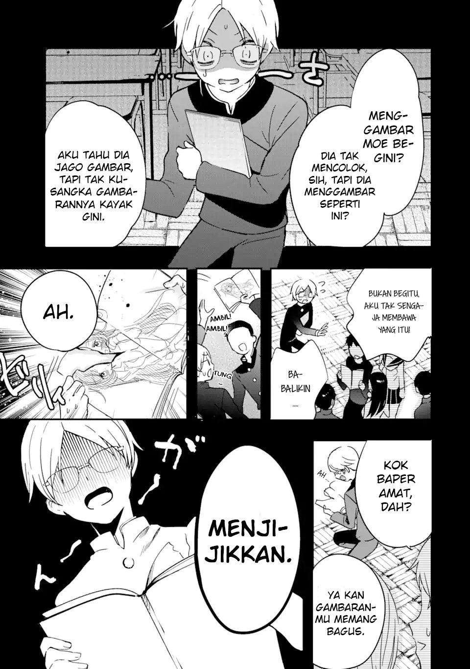 Gakuen 1 no Bishoujo wa x x Eshi no Ore ni Horeteiru!? Chapter 01.1 Gambar 14