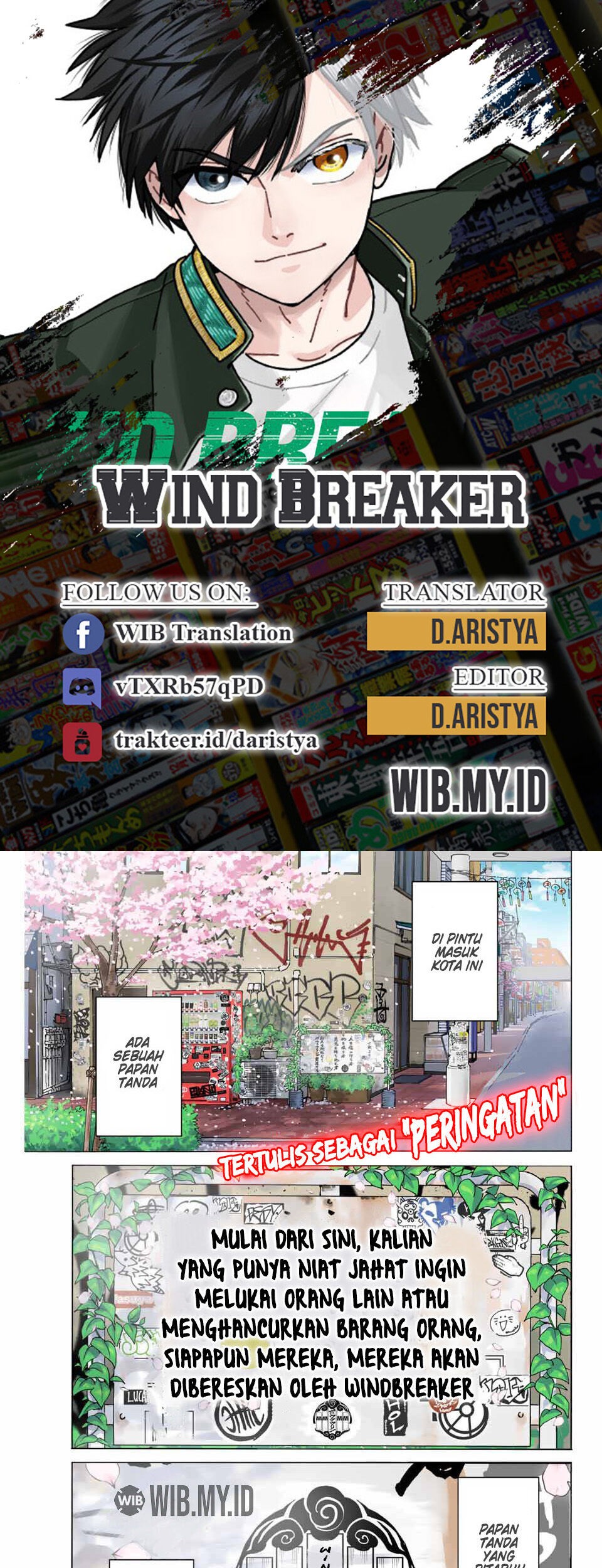 Baca Komik Wind Breaker (NII Satoru) Chapter 01.1 Gambar 1