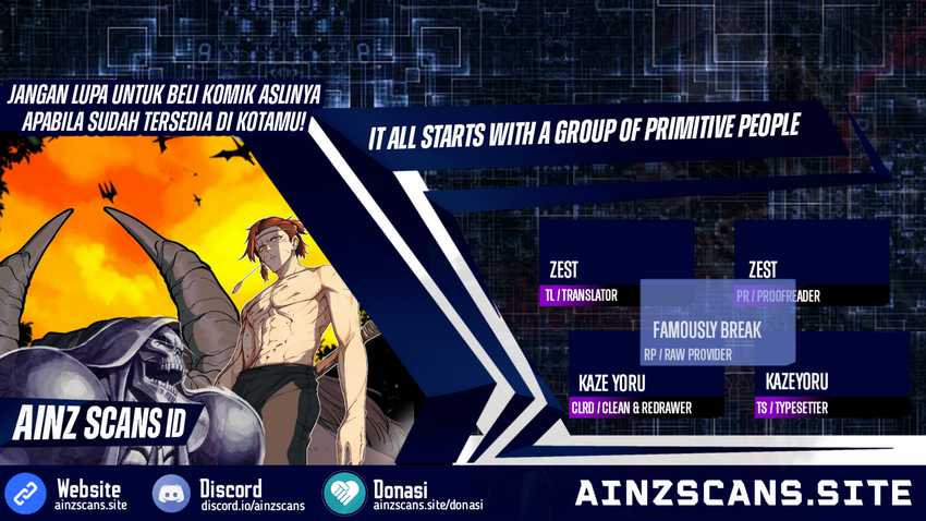 Baca Komik It All Starts With A Group Of Primitive People Chapter 04 Gambar 1