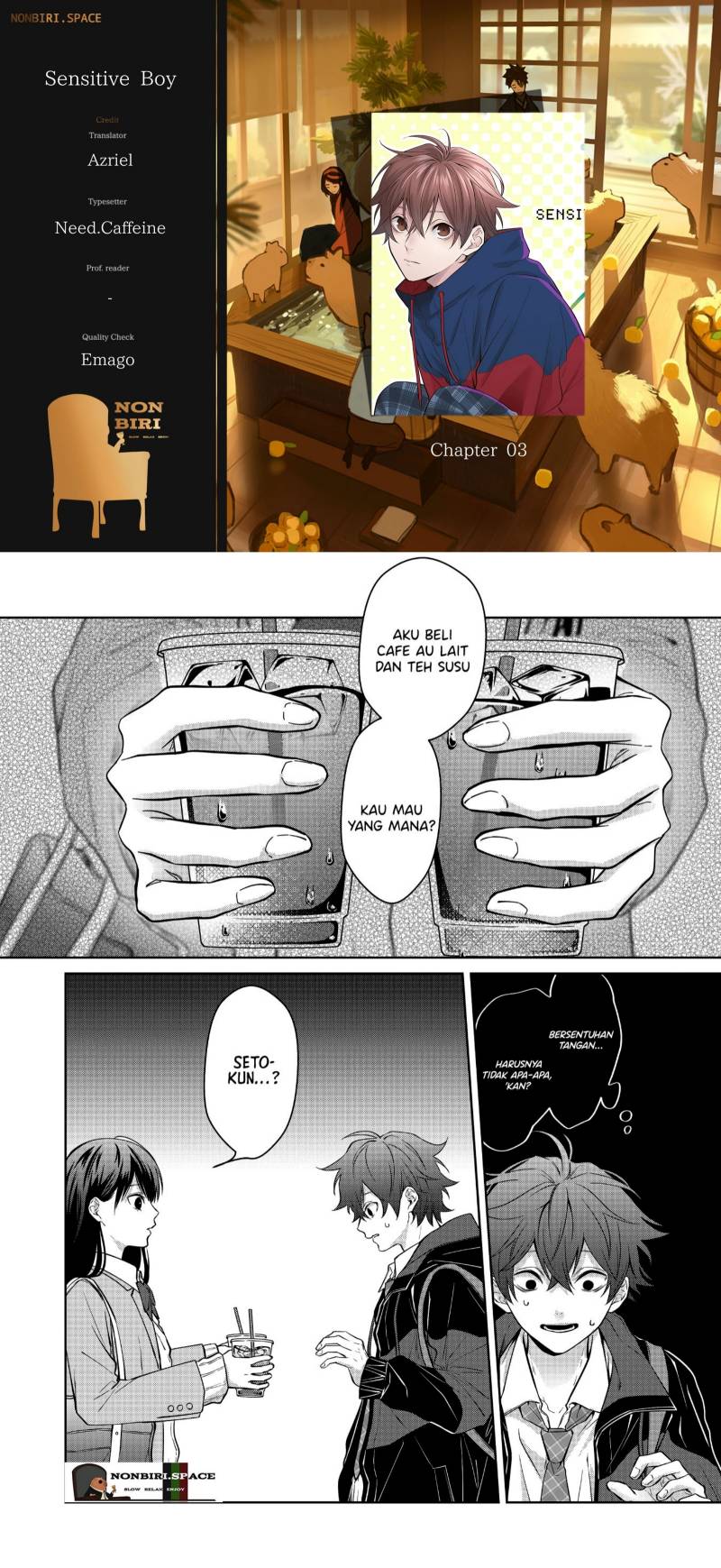 Baca Komik Sensitive Boy Chapter 03 Gambar 1