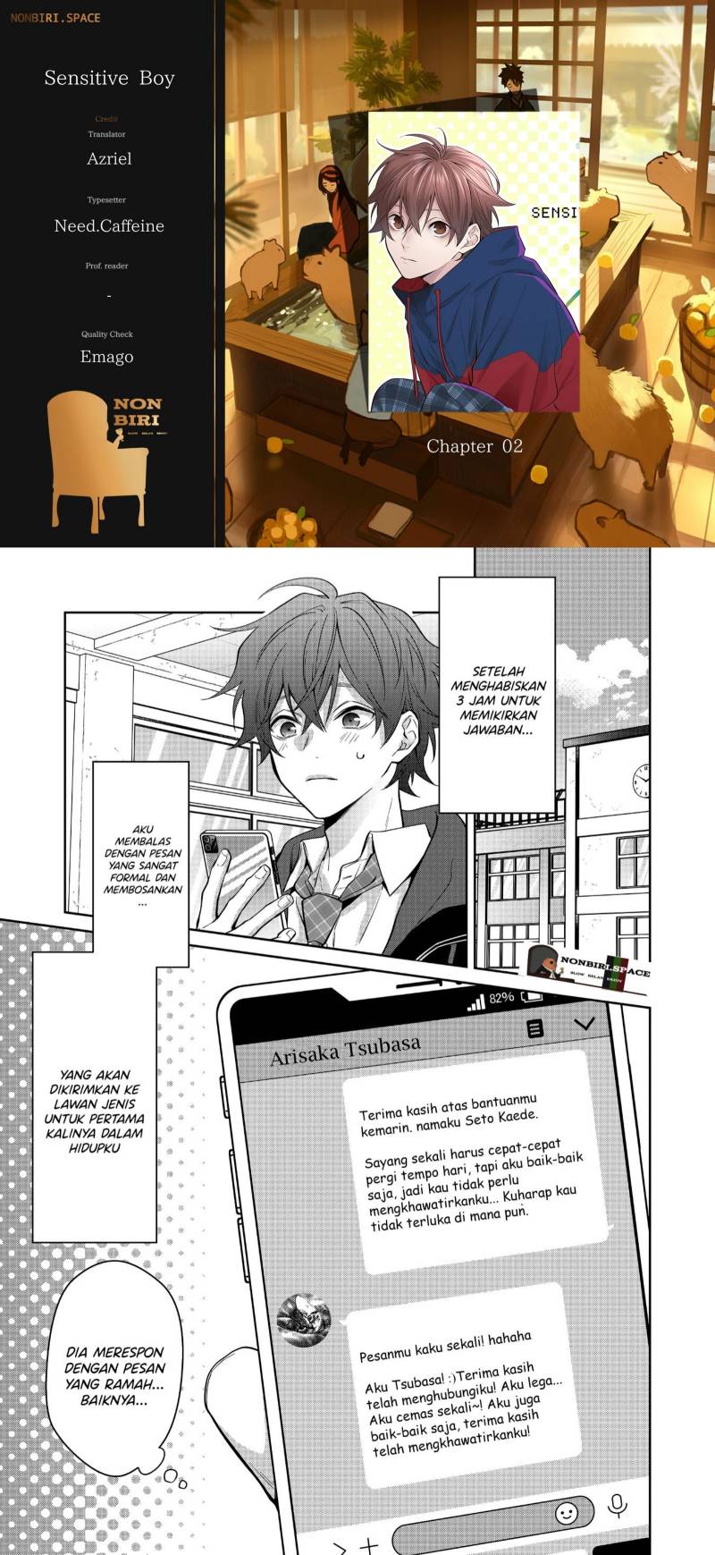 Baca Komik Sensitive Boy Chapter 02 Gambar 1