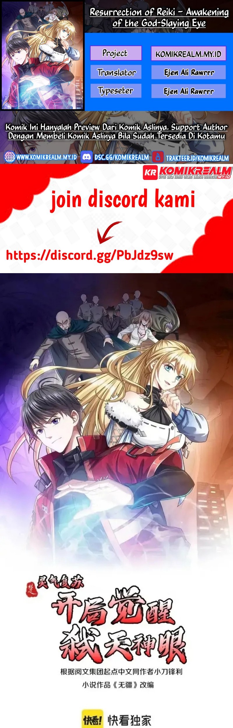 Baca Komik Resurrection of Reiki – Awakening of the God-Slaying Eye Chapter 08 Gambar 1