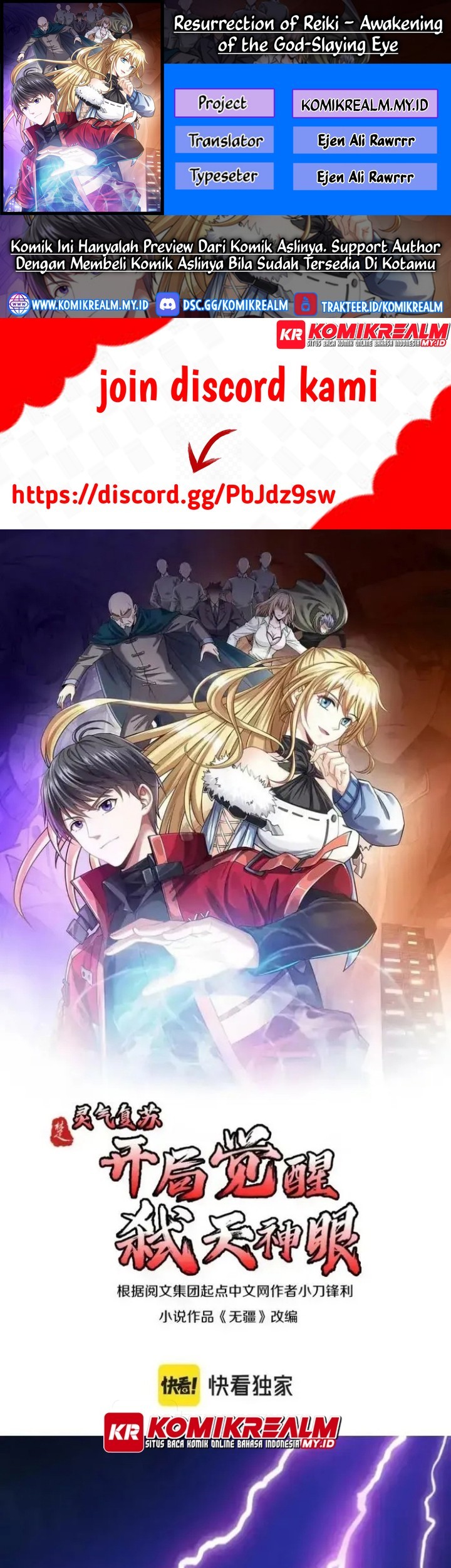 Baca Komik Resurrection of Reiki – Awakening of the God-Slaying Eye Chapter 07 Gambar 1