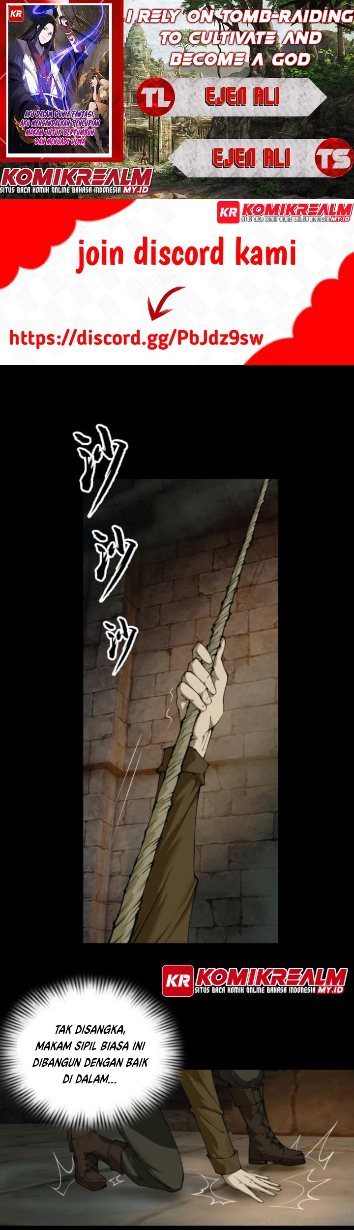 Baca Komik I Rely on Tomb-Raiding to Cultivate and Become a God Chapter 01 Gambar 1