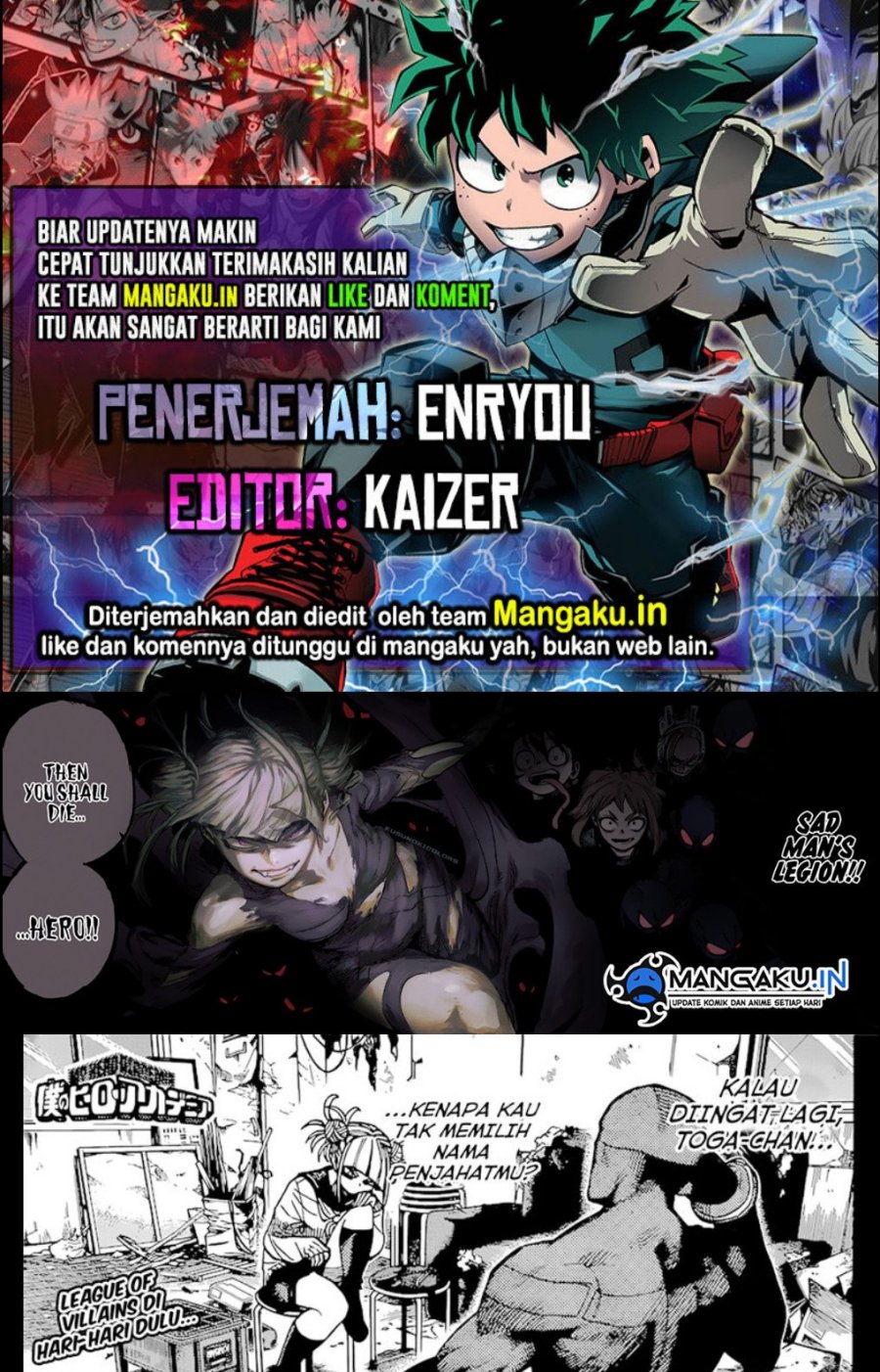 Baca Komik Boku no Hero Academia Chapter 393 Gambar 1