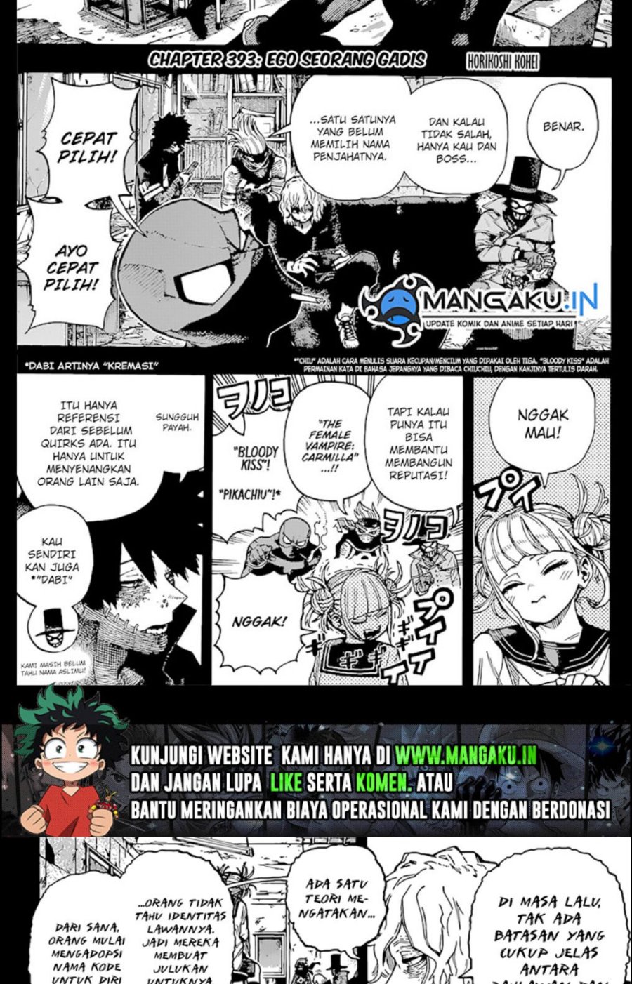 Baca Boku no Hero Academia Chapter 393 Gambar 2