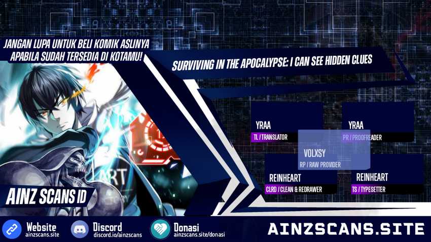 Baca Komik Surviving in the Apocalypse: I Can See Hidden Clues Chapter 06 Gambar 1