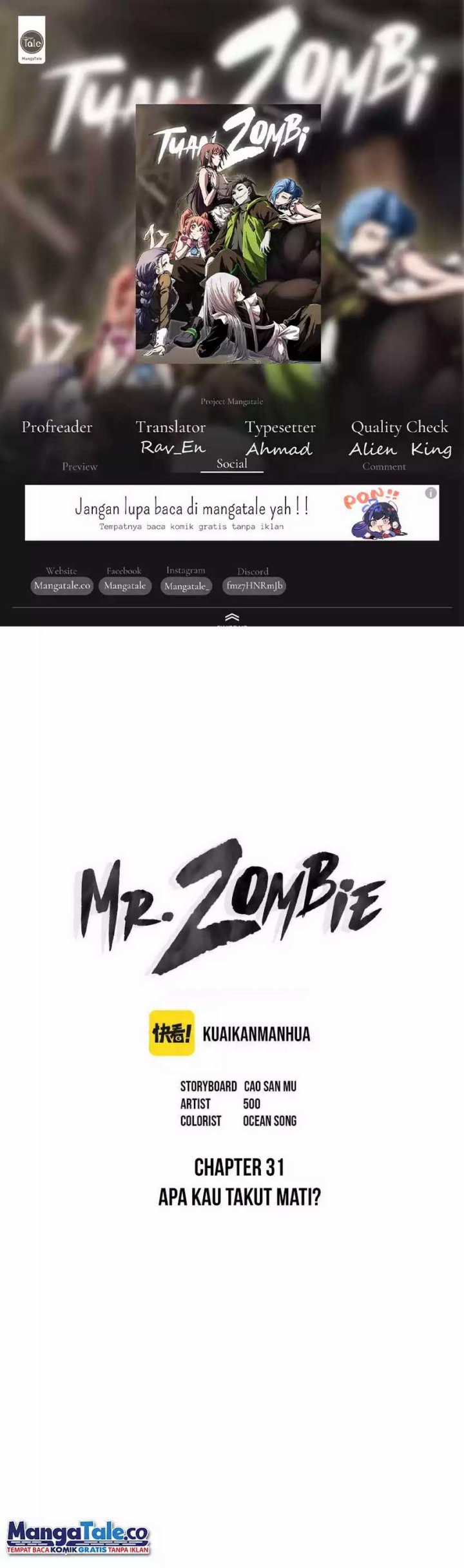 Baca Komik Mr. Zombie Chapter 32 Gambar 1