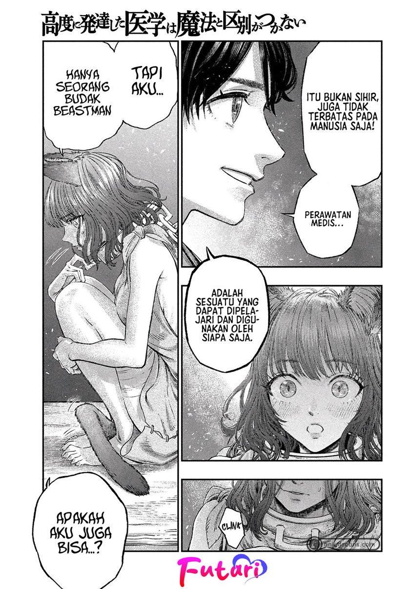 Koudou ni Hattatsu Shita Igaku wa Mahou to Kubetsu ga Tsukanai Chapter 02 Gambar 23