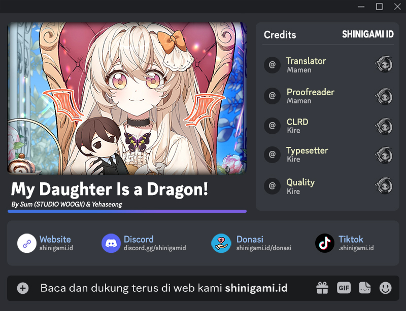 Baca Komik My Daughter Is a Dragon! Chapter 52 Gambar 1
