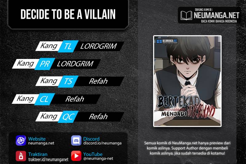 Baca Komik Decide to Be a Villain Chapter 01 Gambar 1