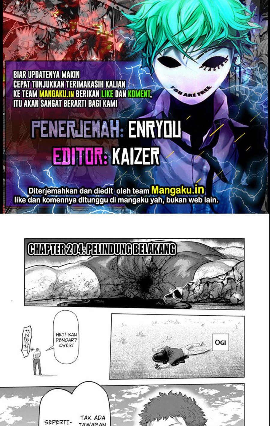 Baca Komik Kengan Omega Chapter 204 Gambar 1