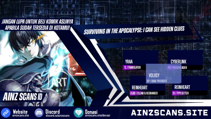 Baca Komik Surviving in the Apocalypse: I Can See Hidden Clues Chapter 07 Gambar 1