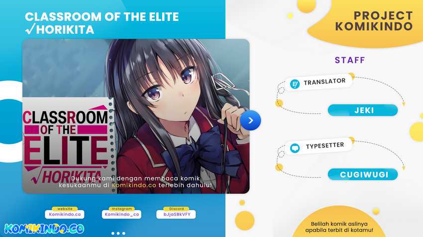 Baca Komik Youkoso Jitsuryoku Shijou Shugi no Kyoushitsu e √Horikita Chapter 09 Gambar 1