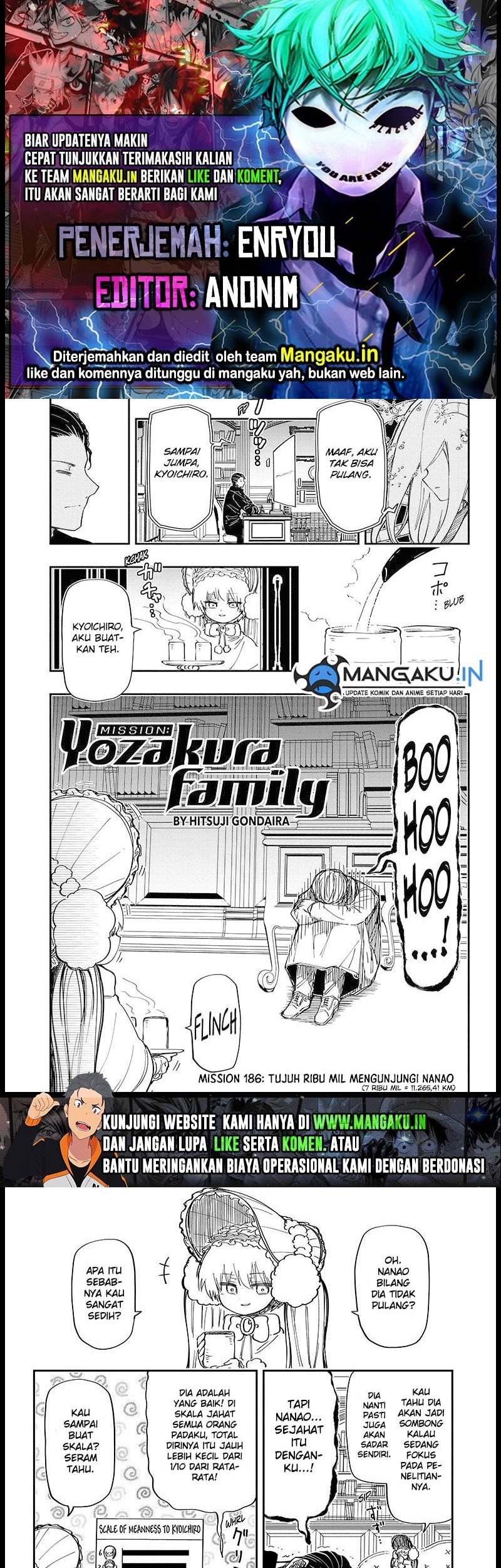 Baca Komik Mission: Yozakura Family Chapter 185 Gambar 1