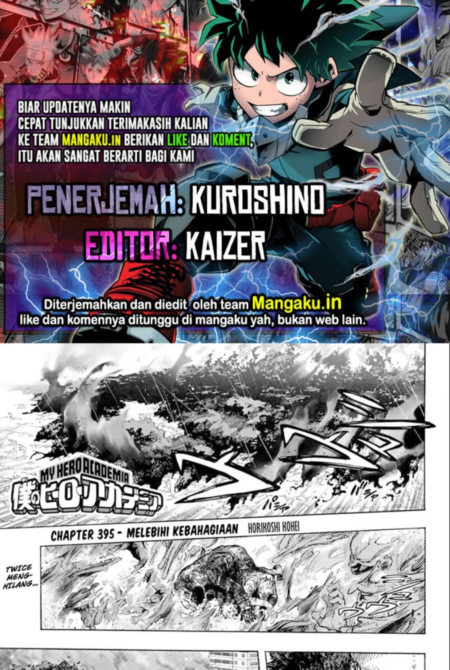 Baca Komik Boku no Hero Academia Chapter 395 Gambar 1