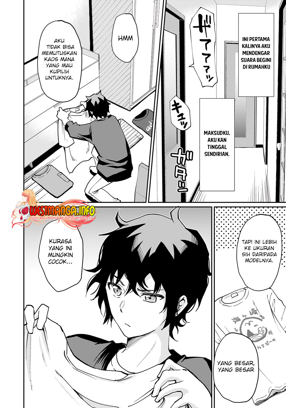 Isshou Hatarakitakunai Ore ga Classmate no Daininki Idol ni Natsukaretara Chapter 04.2 Gambar 12