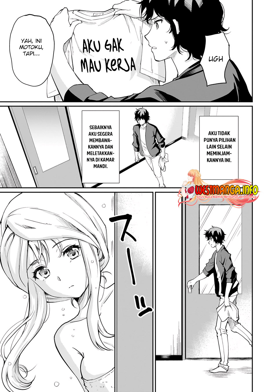 Isshou Hatarakitakunai Ore ga Classmate no Daininki Idol ni Natsukaretara Chapter 04.2 Gambar 13