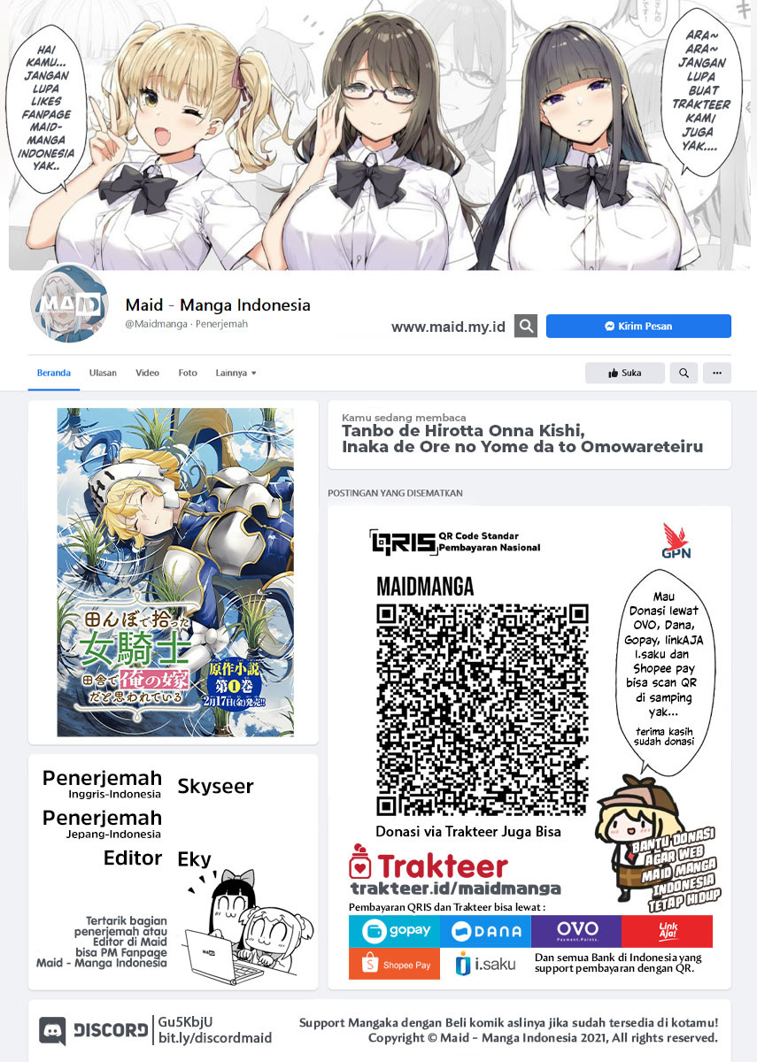 Baca Tanbo de Hirotta Onna Kishi, Inaka de Ore no Yome da to Omowareteiru Chapter 05 Gambar 2