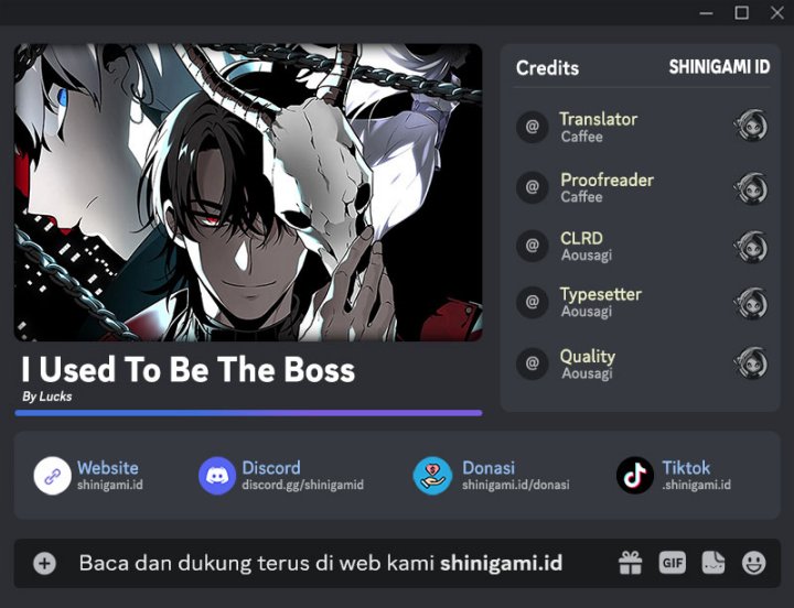 Baca Komik I Used To Be The Boss Chapter 39 Gambar 1