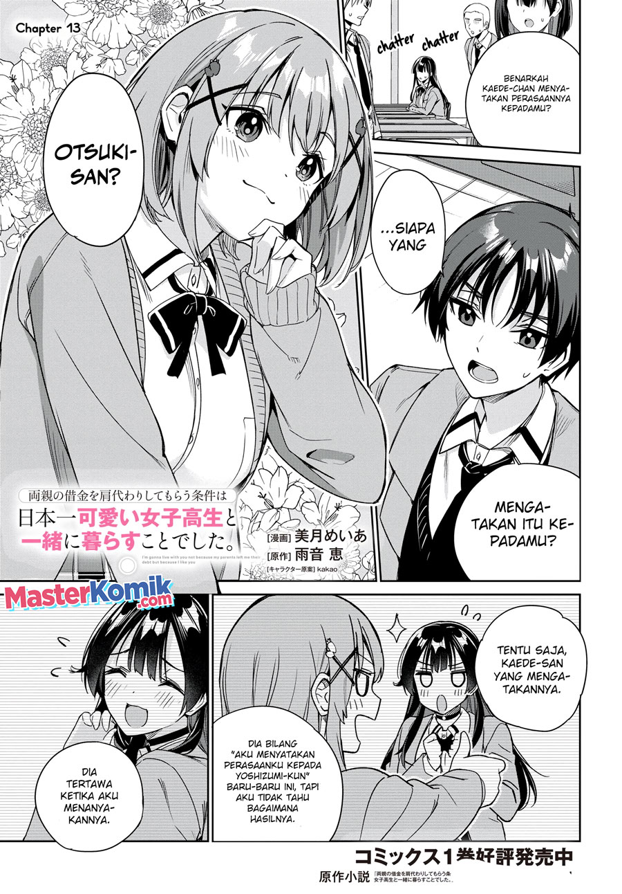 Baca Ryoushin no Shakkin wo Katagawari Shite Morau Jouken wa Nihon’ichi Kawaii Joshikousei to Issho ni Kurasu Koto Deshita Chapter 13 Gambar 2