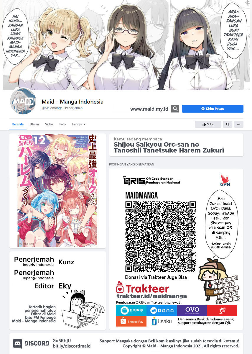 Baca  Shijou Saikyou Orc-san no Tanoshii Tanetsuke Harem Zukuri Chapter 103 Gambar 2