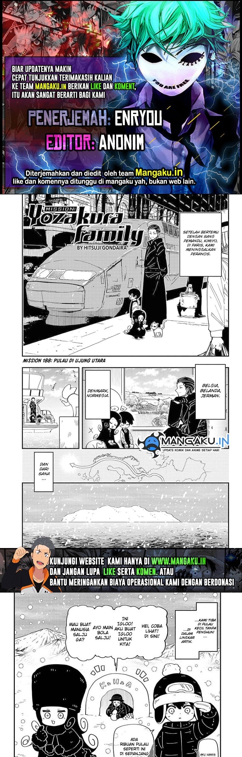 Baca Komik Mission: Yozakura Family Chapter 188 Gambar 1