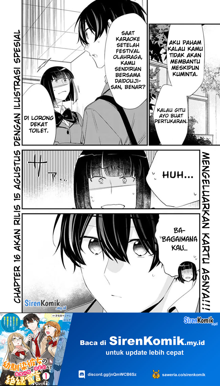 Osananajimi Kanojo no Morahara ga Hidoin de Zetsuen Sengen shite Yatta Chapter 15 Gambar 15