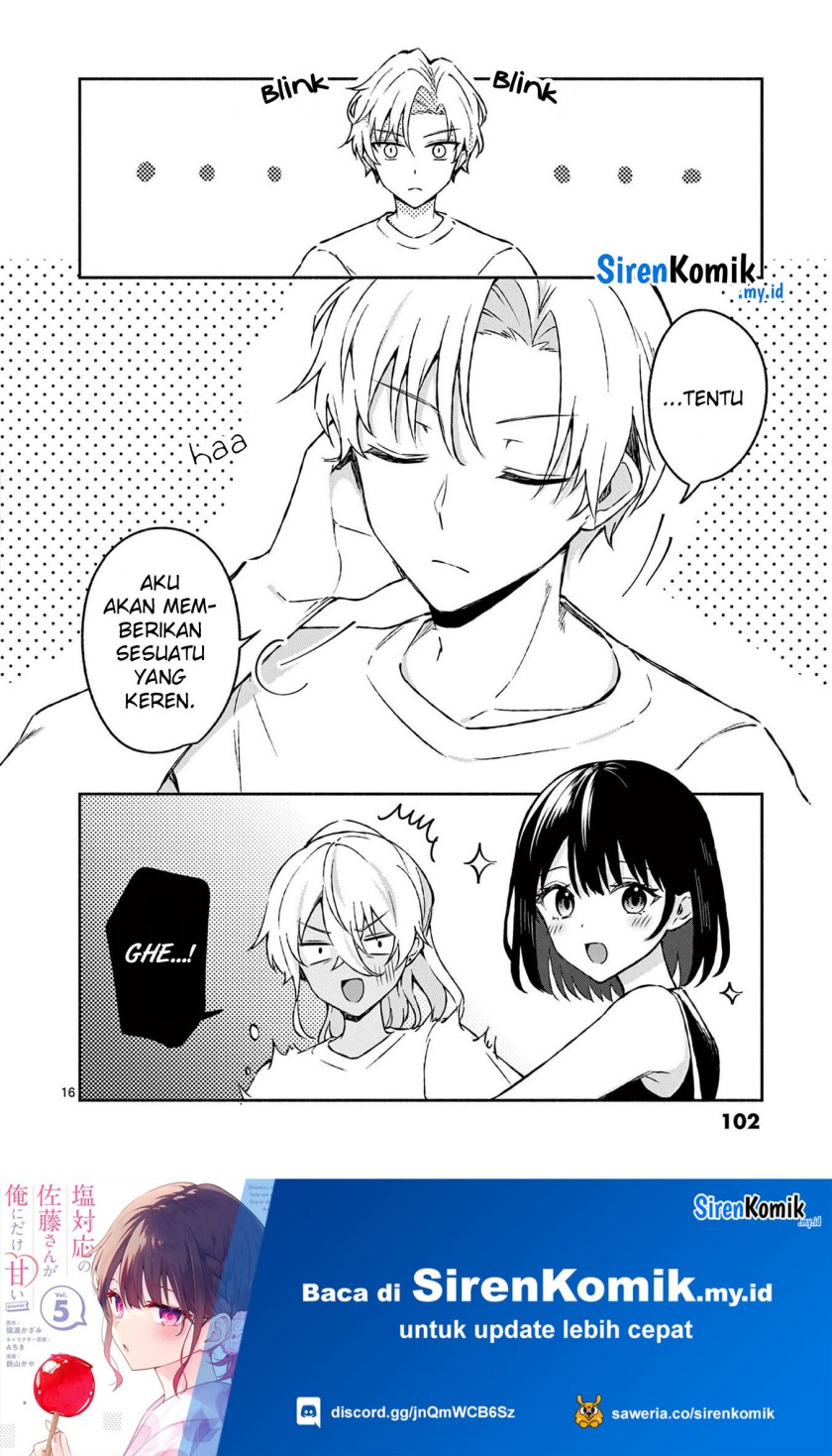 Shiotaiou no Sato-san ga Ore ni dake Amai Chapter 34 Gambar 17