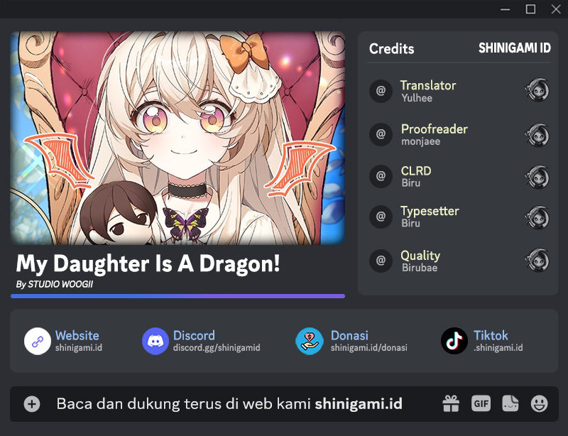 Baca Komik My Daughter Is a Dragon! Chapter 55 Gambar 1