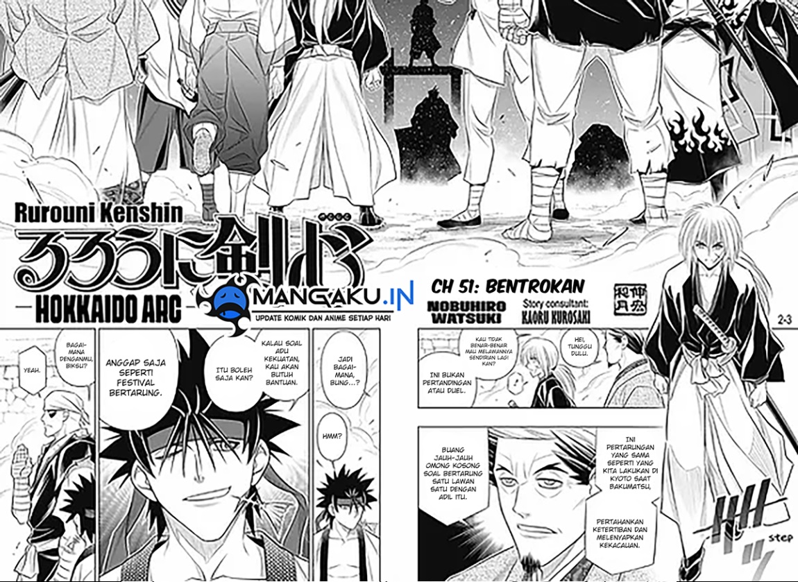 Baca Rurouni Kenshin: Meiji Kenkaku Romantan – Hokkaido-hen Chapter 51 Gambar 2