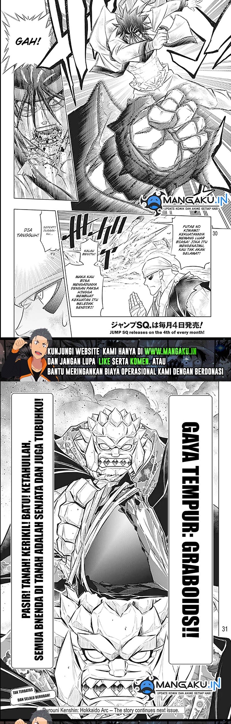 Rurouni Kenshin: Meiji Kenkaku Romantan – Hokkaido-hen Chapter 51 Gambar 16