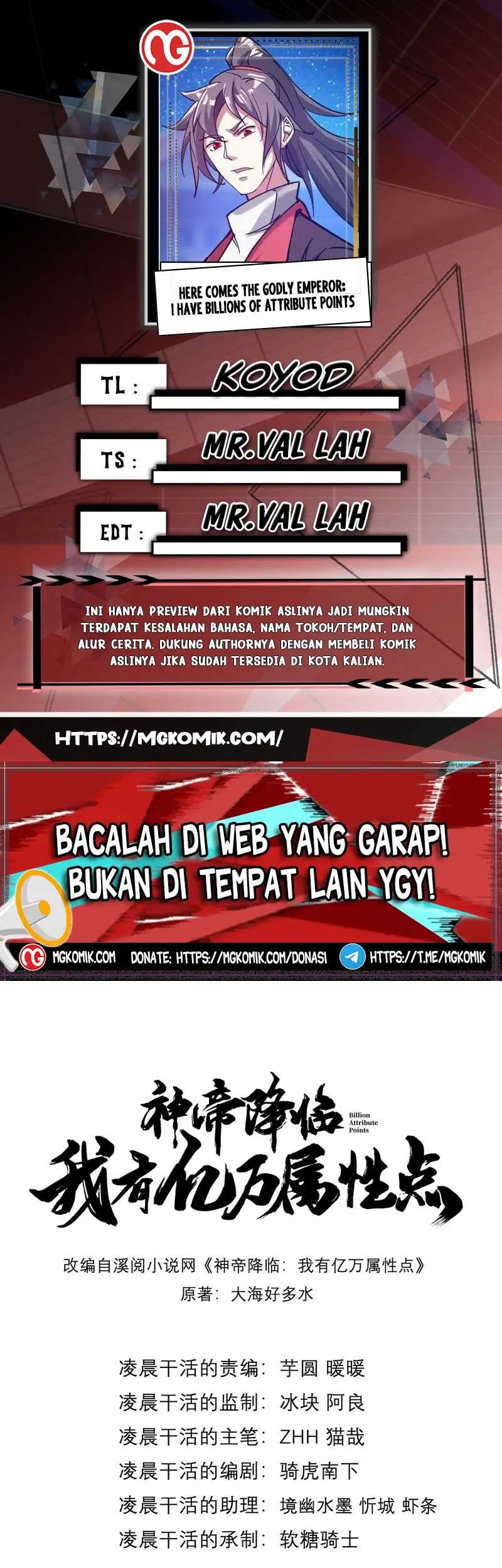 Baca Komik God Emperor Descends I have Billions of Attribute Points Chapter 39 Gambar 1