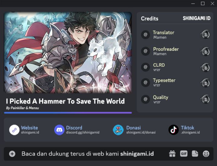 Baca Komik I Picked A Hammer To Save The World Chapter 42 Gambar 1