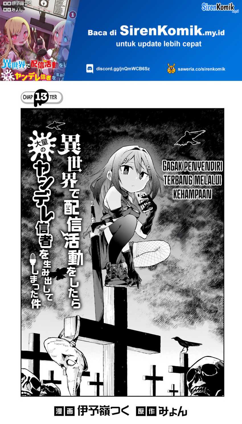 Baca  Isekai de Haishin Katsudou wo Shitara Tairyou no Yandere Shinja wo Umidashite Shimatta Ken Chapter 13 Gambar 2
