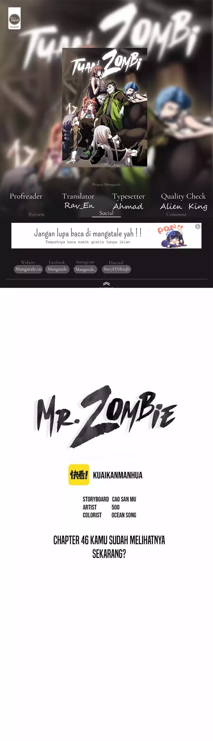 Baca Komik Mr. Zombie Chapter 46 Gambar 1