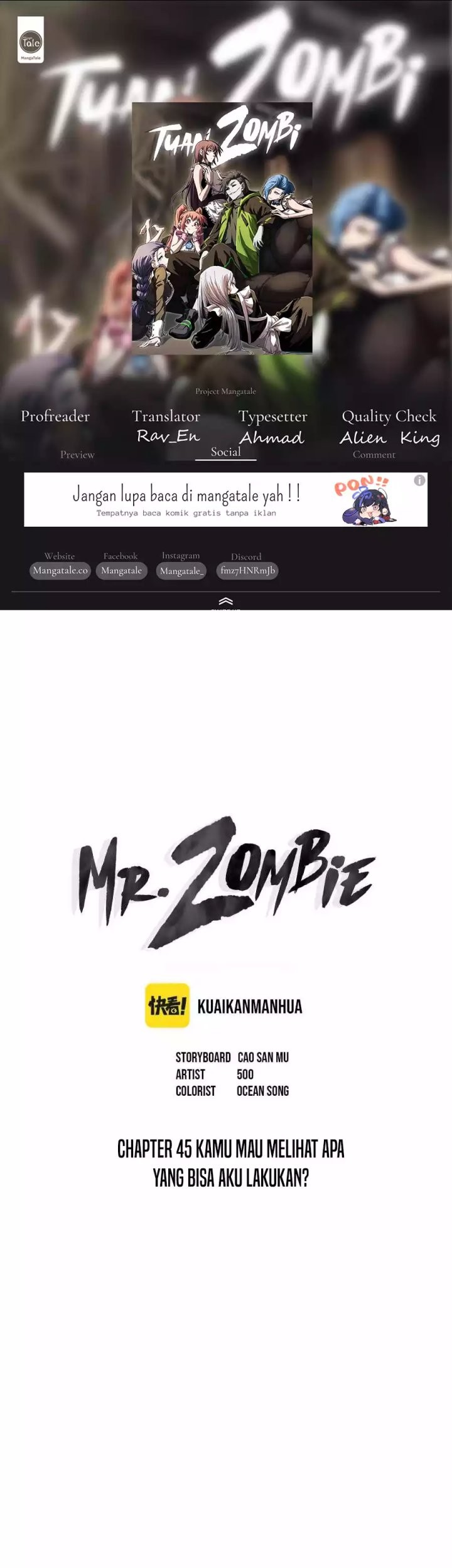 Baca Komik Mr. Zombie Chapter 45 Gambar 1