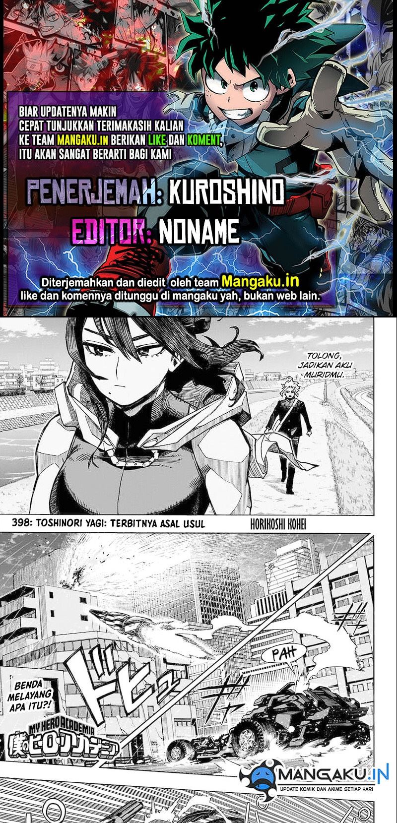 Baca Komik Boku no Hero Academia Chapter 398 Gambar 1