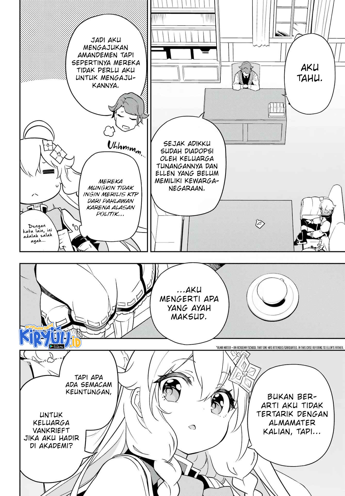 Chichi wa Eiyuu, Haha wa Seirei, Musume no Watashi wa Tenseisha Chapter 40 Gambar 7