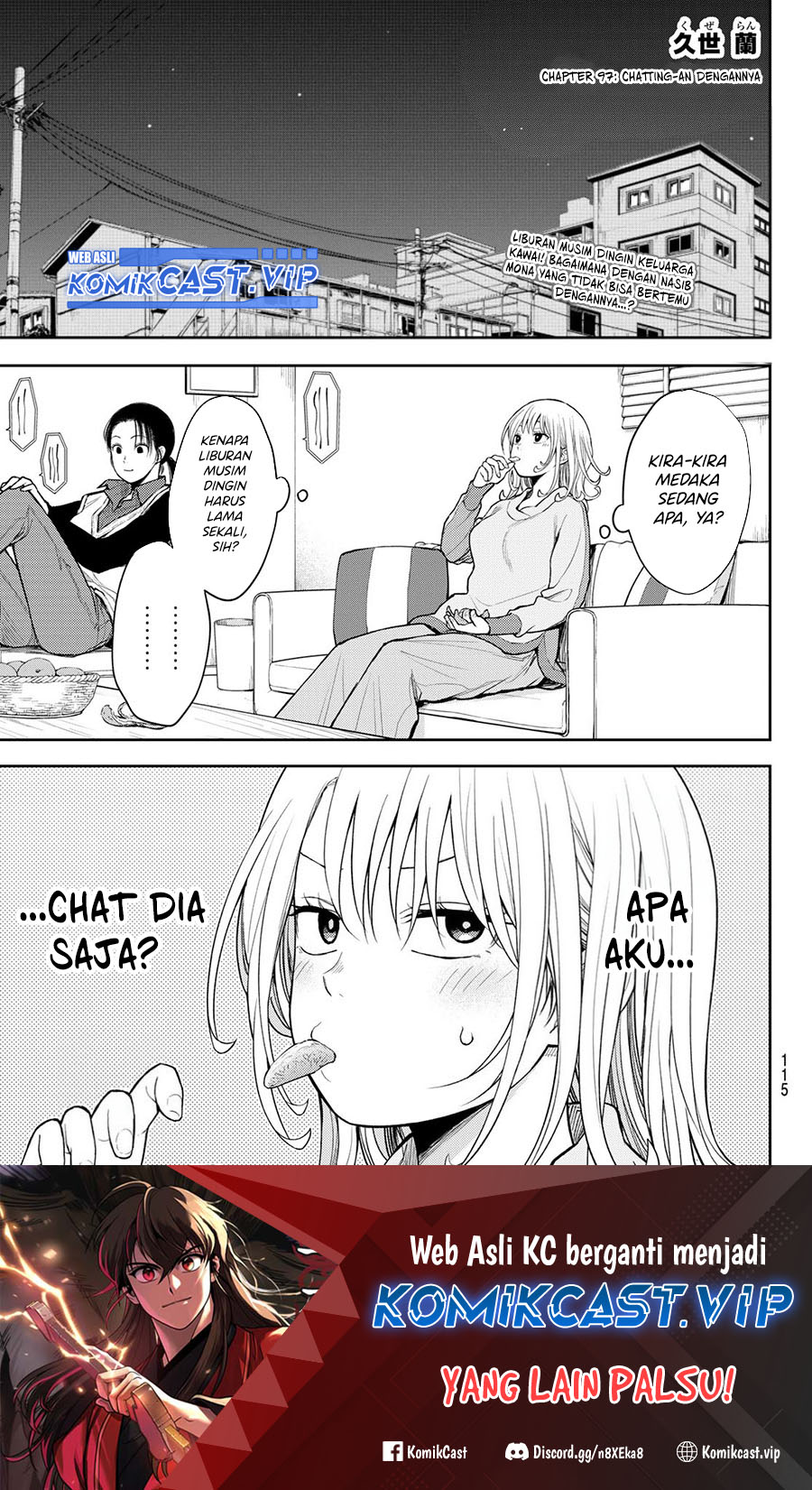 Baca Manga Kuroiwa Medaka ni Watashi no Kawaii ga Tsuujinai Chapter 97 Gambar 2