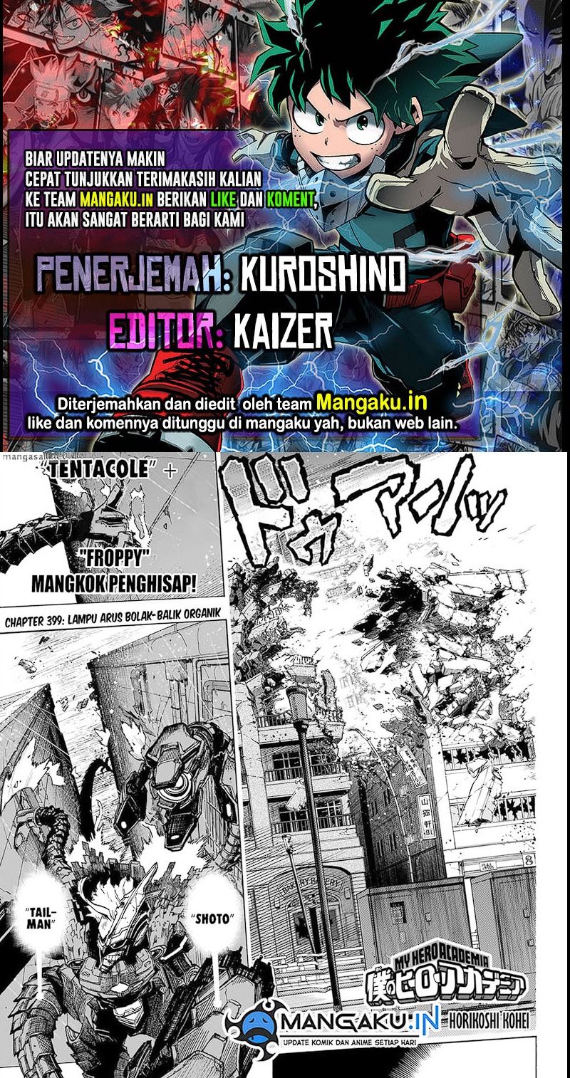 Baca Komik Boku no Hero Academia Chapter 399 Gambar 1
