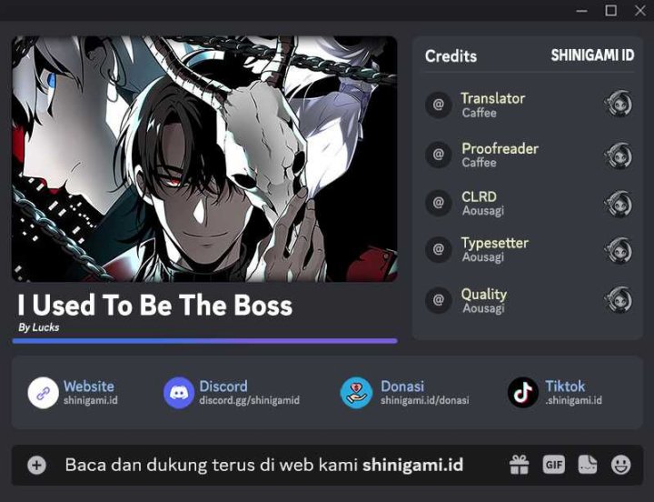 Baca Komik I Used To Be The Boss Chapter 44 Gambar 1