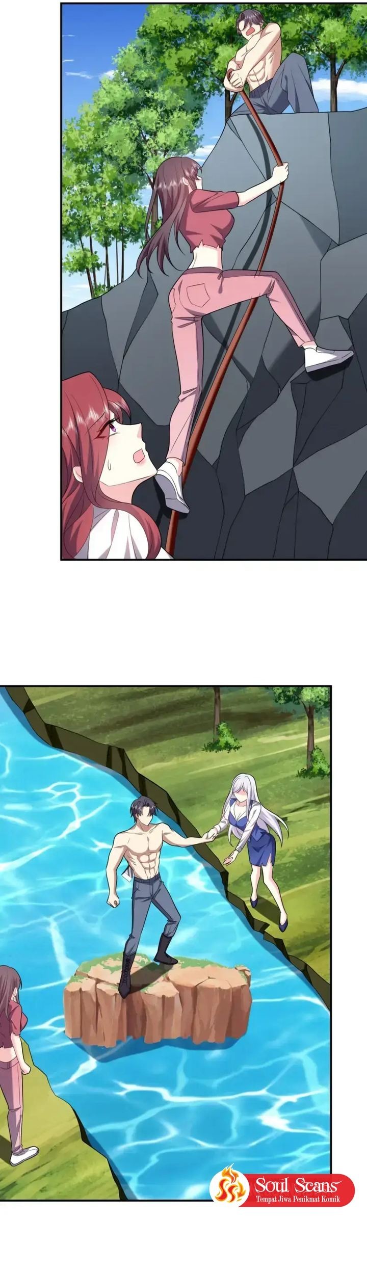 On a Deserted Island with Beautiful Sisters Chapter 14 Gambar 37